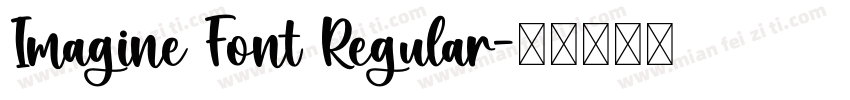 Imagine Font Regular字体转换
